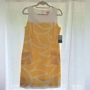 New with tags, Lilly Pulitzer Sunny Shift Cotton Poplin Dress, size 8